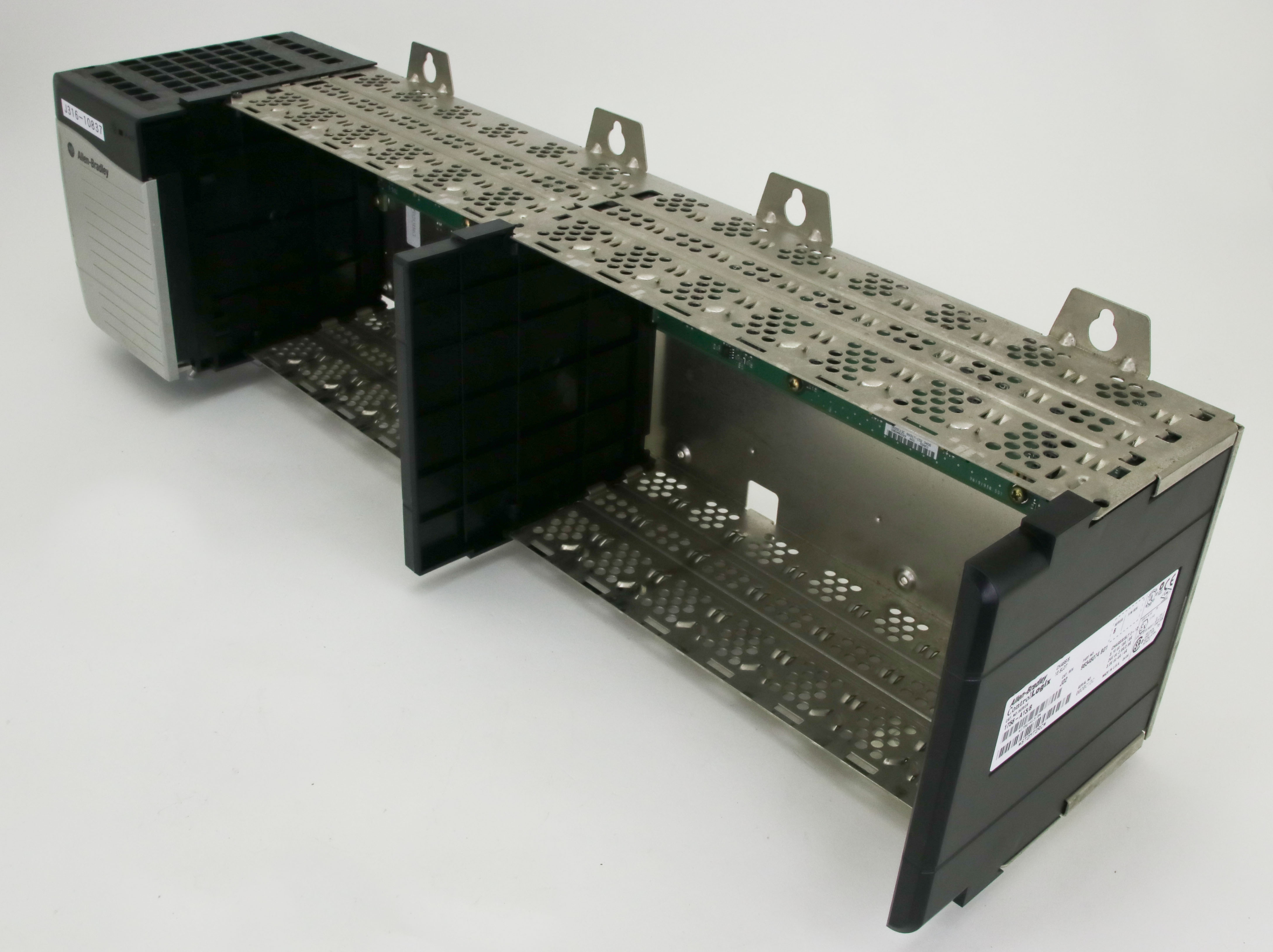 10837 ALLEN BRADLEY CONTROLLOGIX 13 SLOT CHASSIS W/ PSU 1756-PA72/B ...